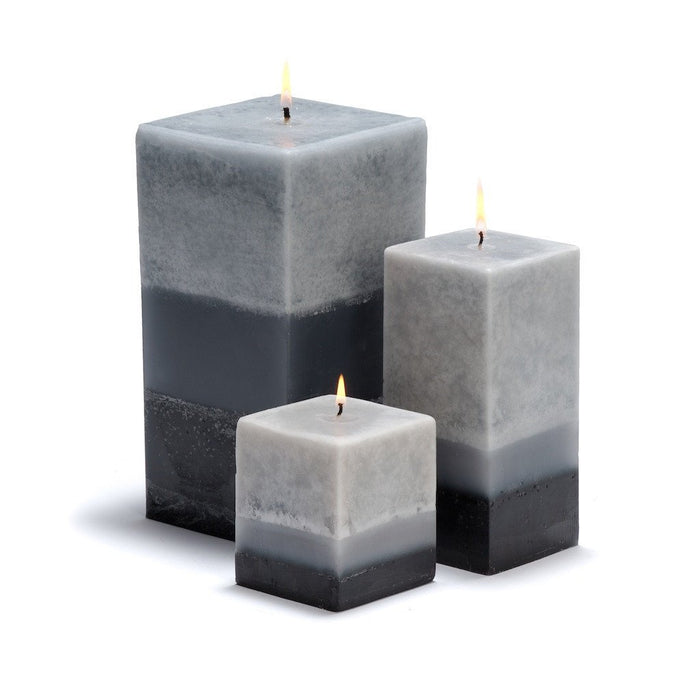 Stone Candles Scented Pillar Set