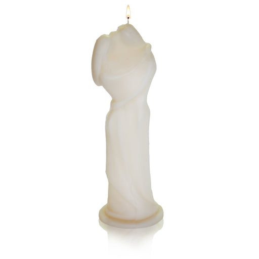 Stone Candles Statue Kissing Couple
