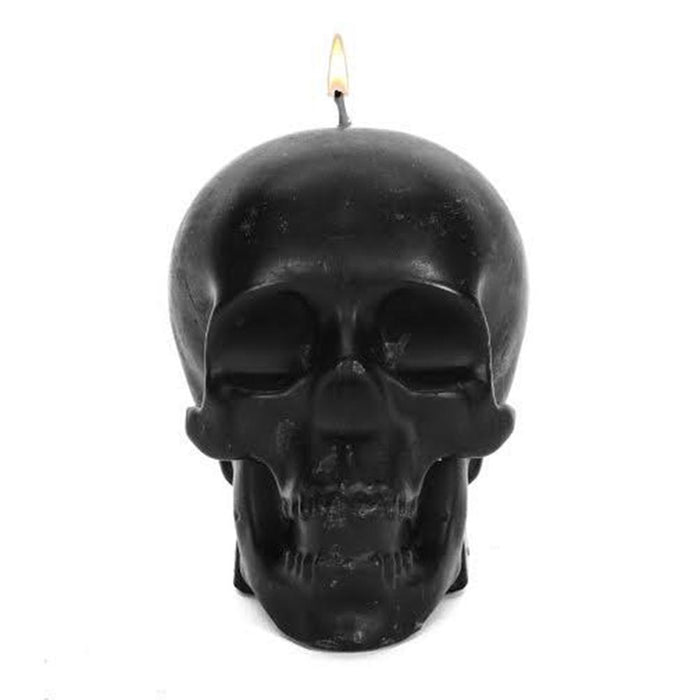 Stone Candles Statue Skull
