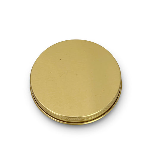Stone Candles Supplies Lid Straight-sided Jar Gold 8oz