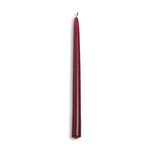 Stone Candles Taper Single Burgundy 12"