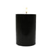 Stone Candles Unscented Pillar Black 2x3