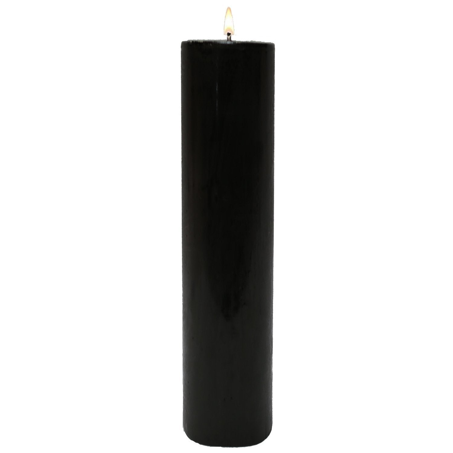 Black Pillar Candles — Stone Candles