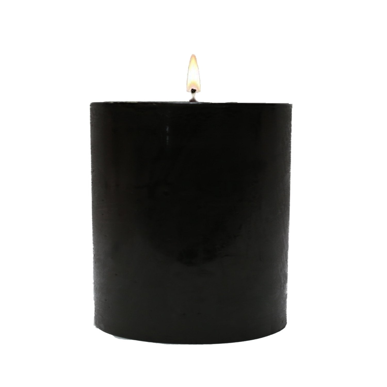 Black Pillar Candles — Stone Candles