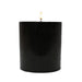 Stone Candles Unscented Pillar Black 3x4
