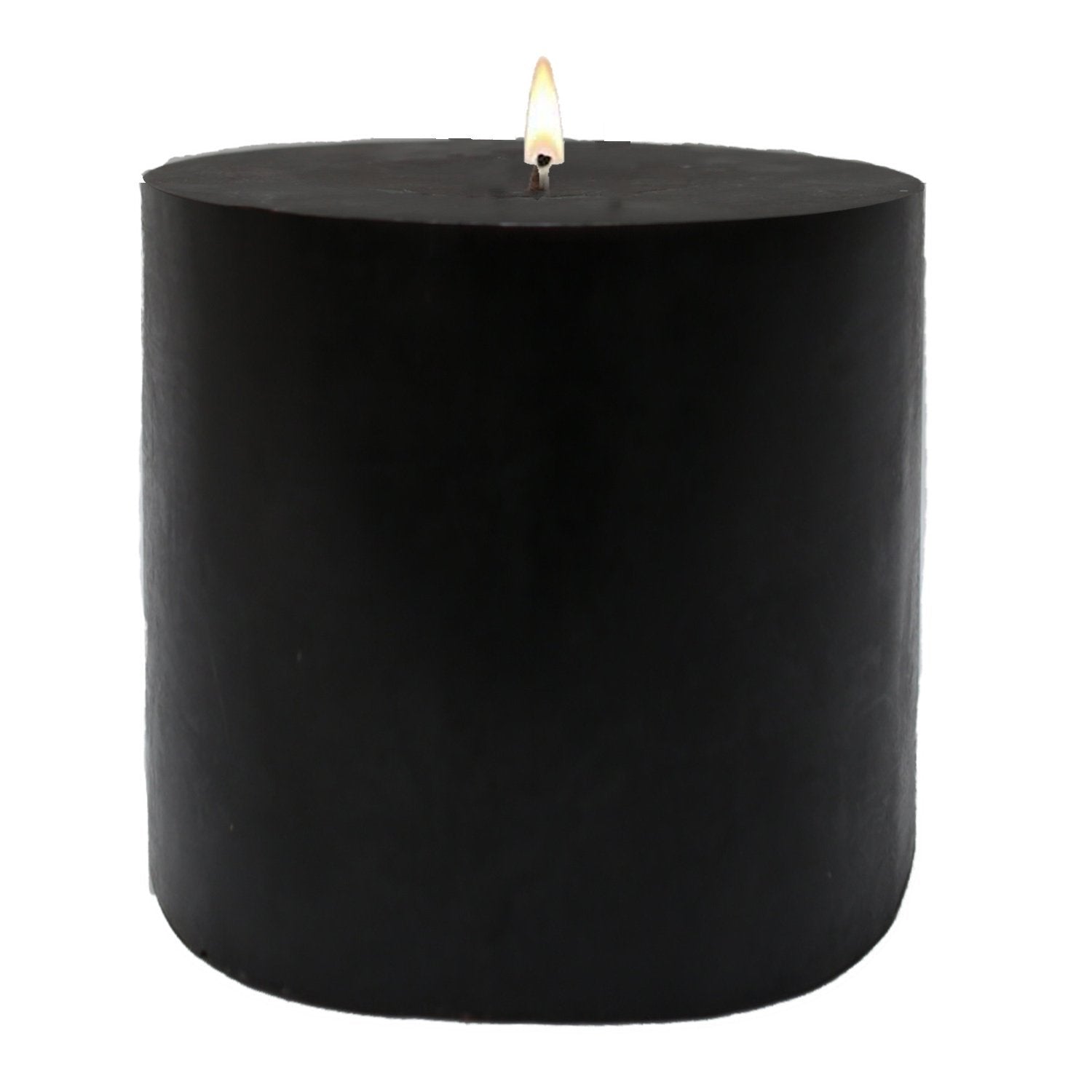 Black Pillar Candles — Stone Candles