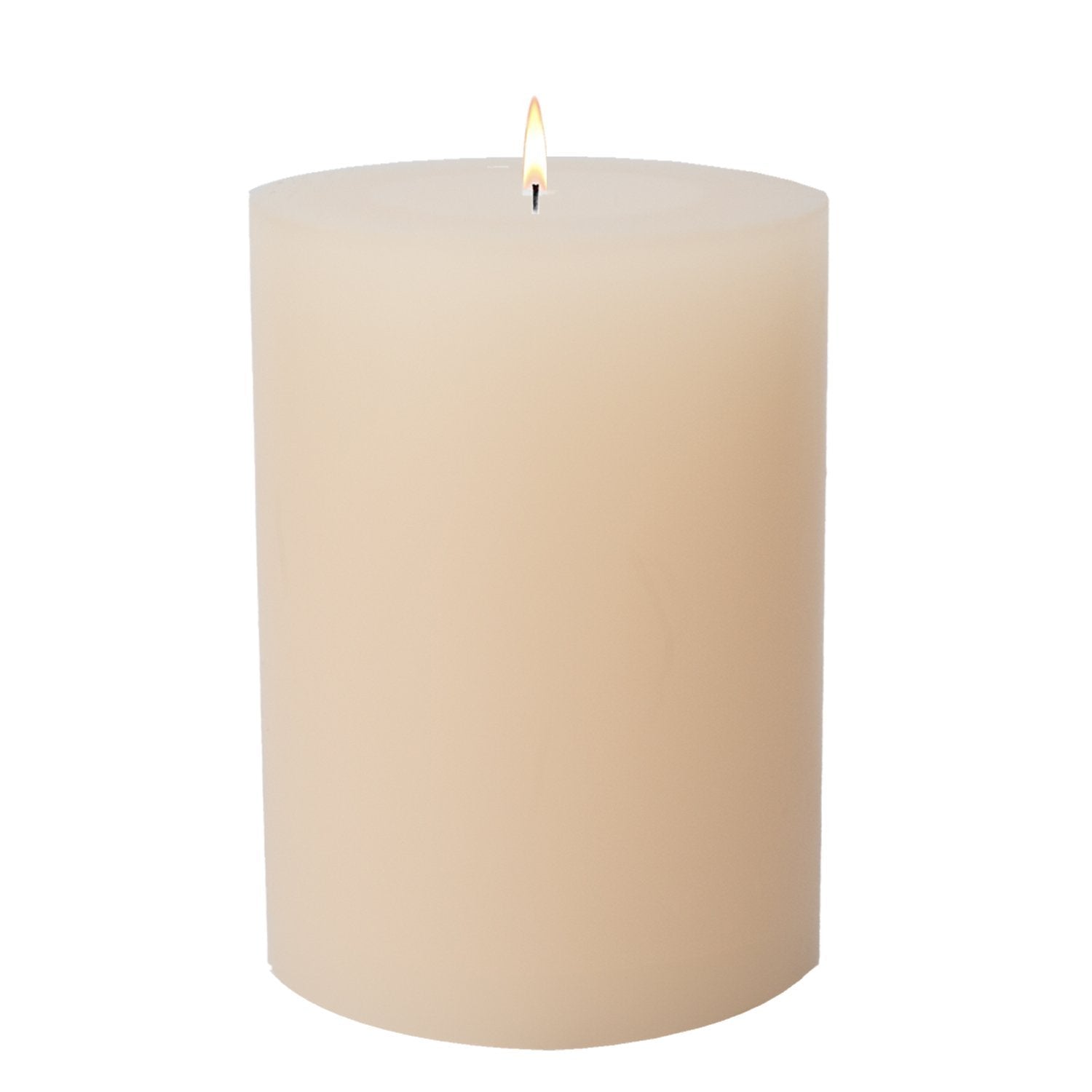 Stone Candles Unscented Pillar Ivory 4x6