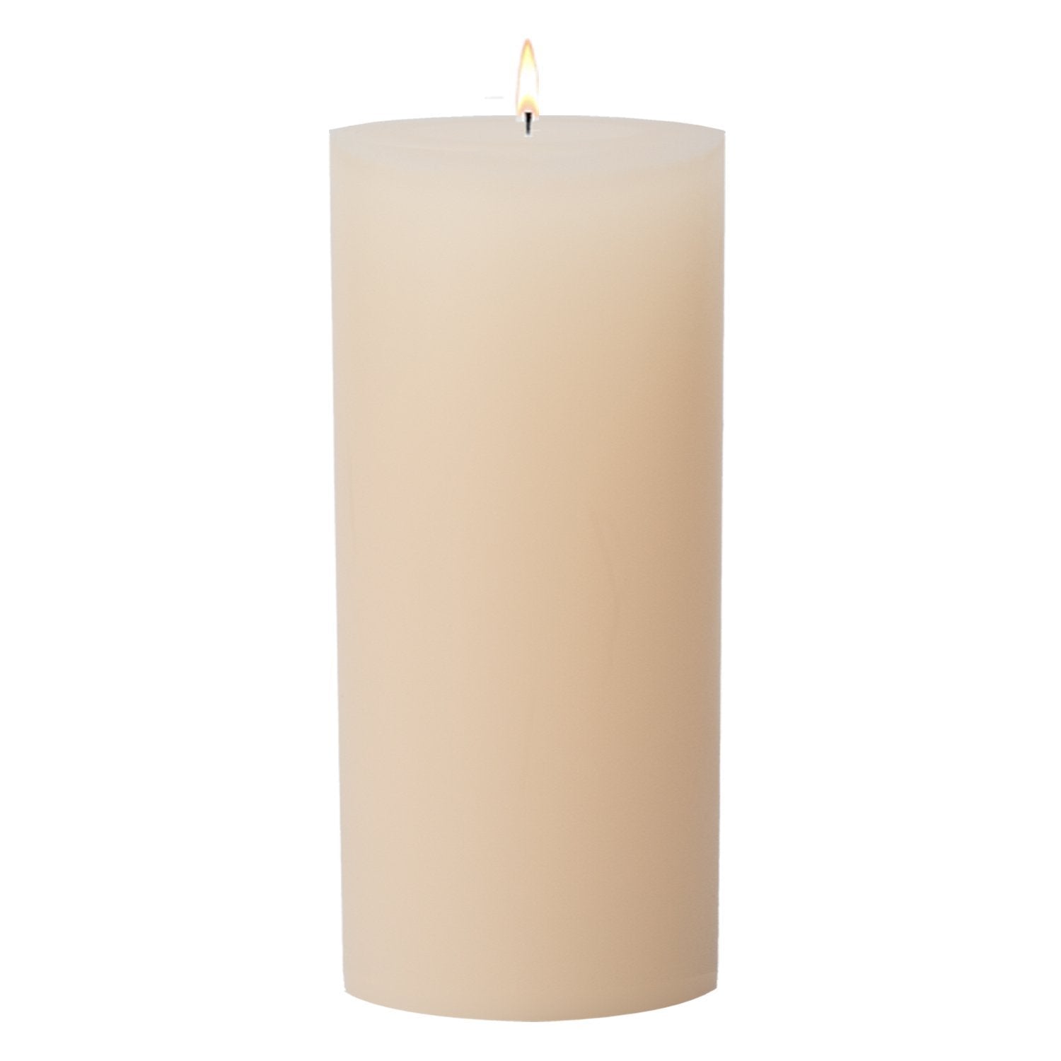 Stone Candles Unscented Pillar Ivory 4x9