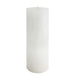 Stone Candles Unscented Pillar White 2x6