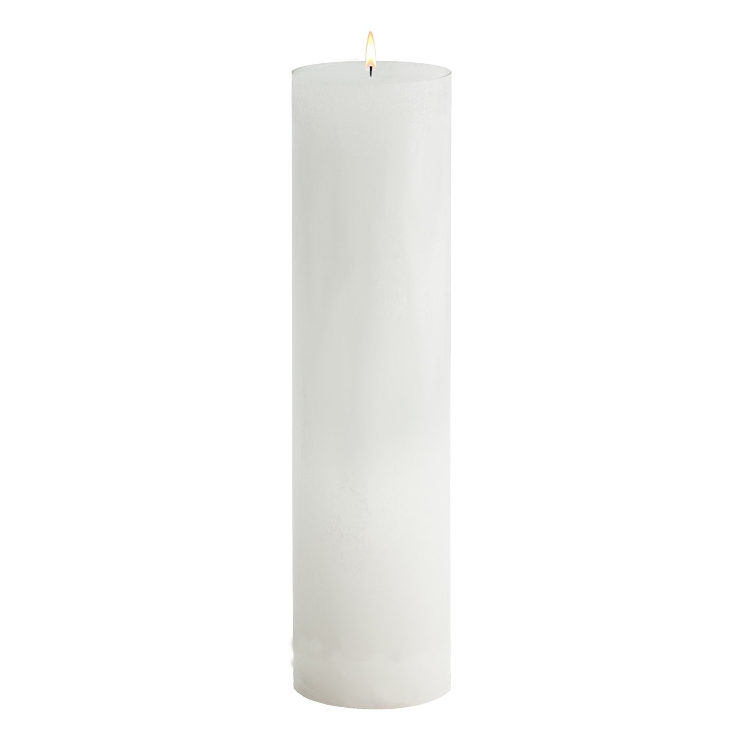 Stone Candles Unscented Pillar White 3x12