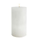 Stone Candles Unscented Pillar White 3x6