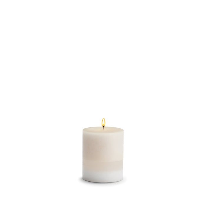 Amber Rose Pillar Candles