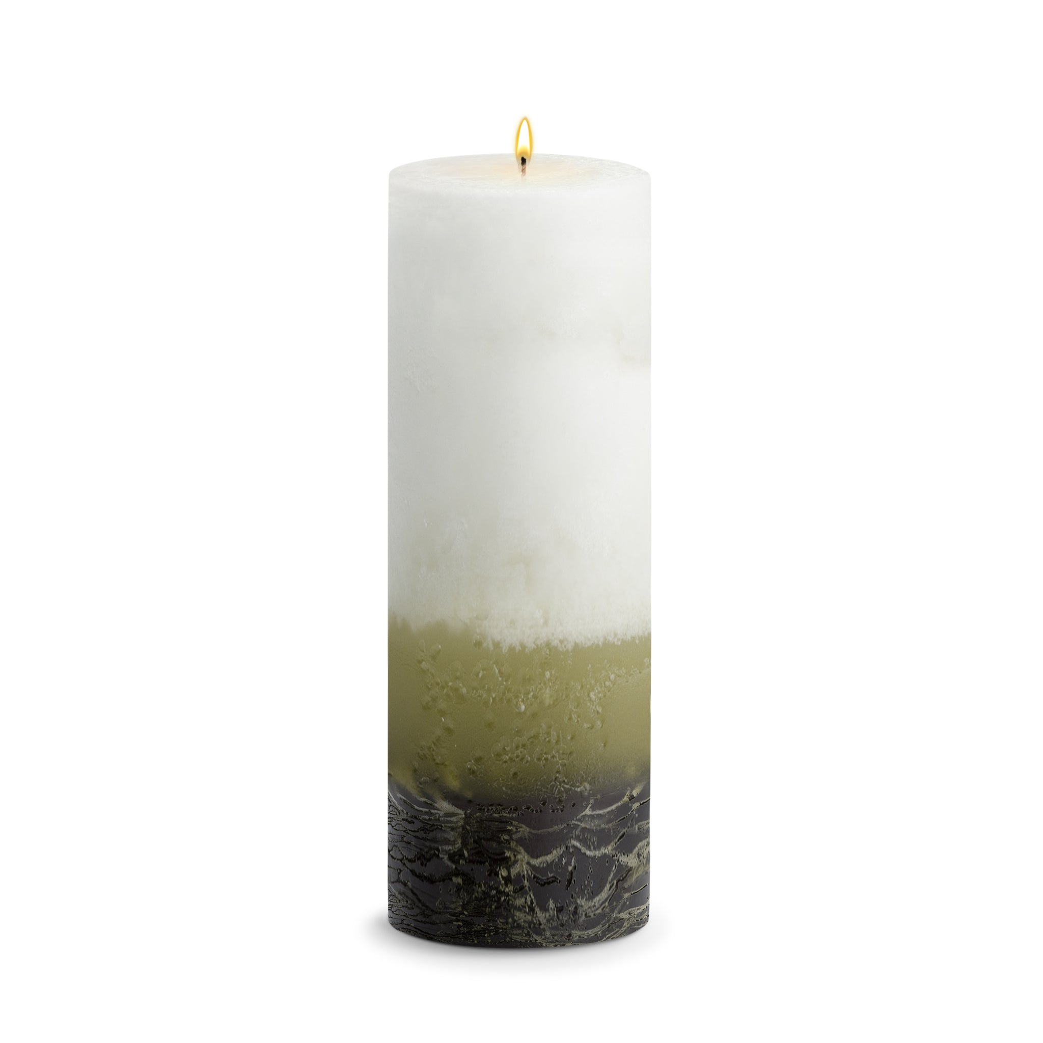 Green Tea Fig Pillar Candles