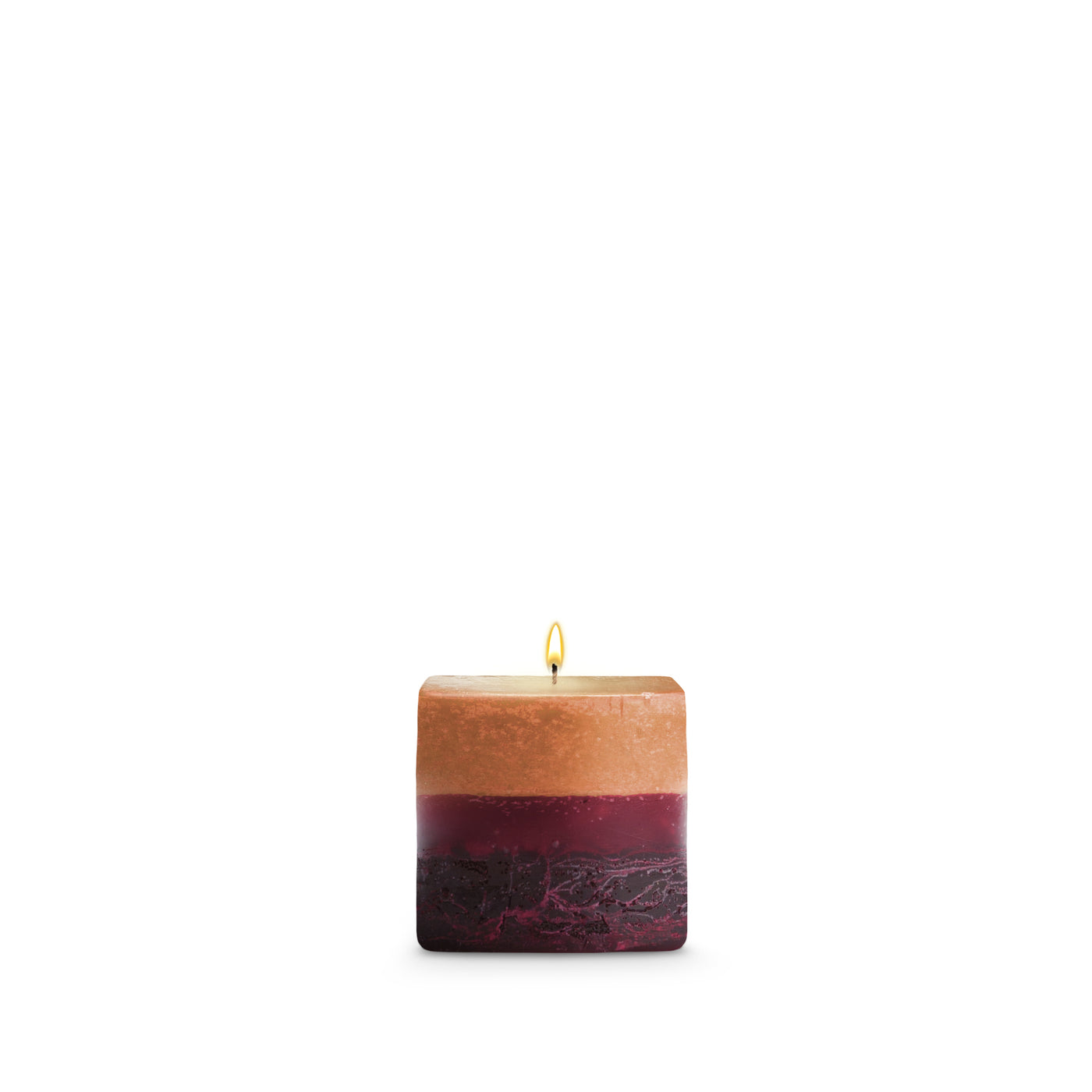 Karachi Blood Orange Pillar Candles — Stone Candles